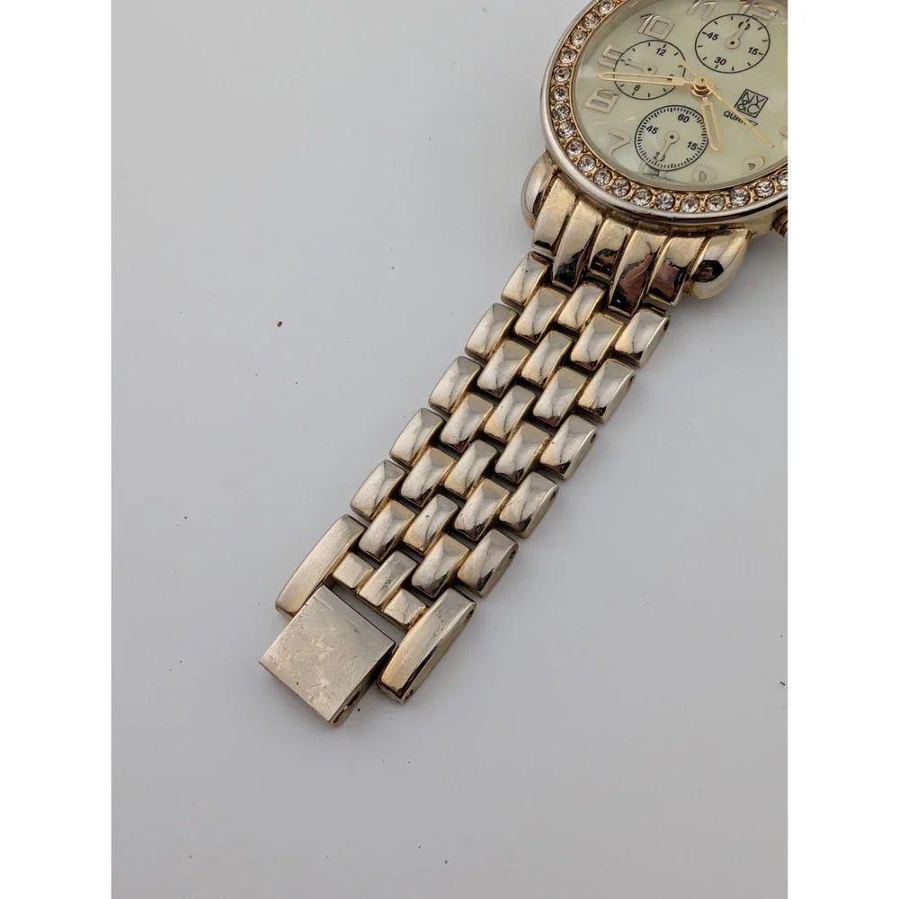 NY&C‎ Watch Women 35mm Case Pearl Dial Gold 6.75
